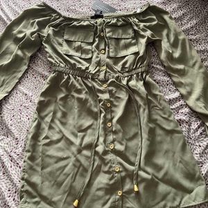Brand New Urban Planet olive green dress